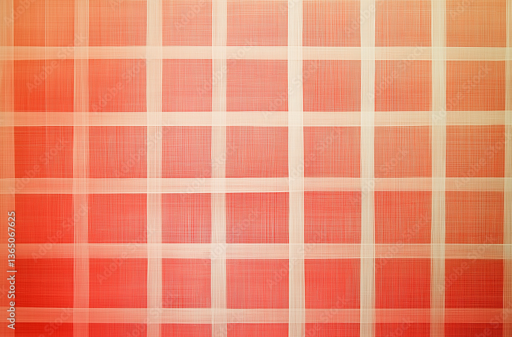 Obraz premium Vibrant peach digital grids create animated wall decor artwork inspiring interiors and creative design trends