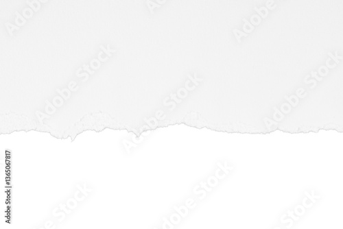 torn and ripped white paper isolated on white or transparent png