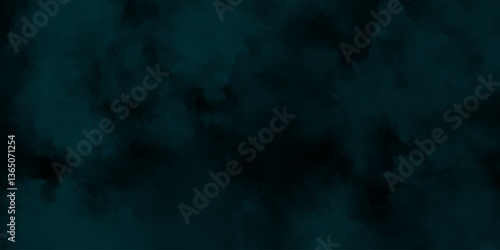 abstract cloud and vapor texture background. Black and blue smoke aquarelle smudge illustration smooth grungy smokey light pastel colors ink glow. Teal color powder explosion