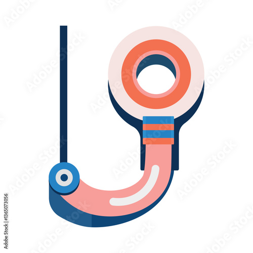 Tow Hook Vector Illustration