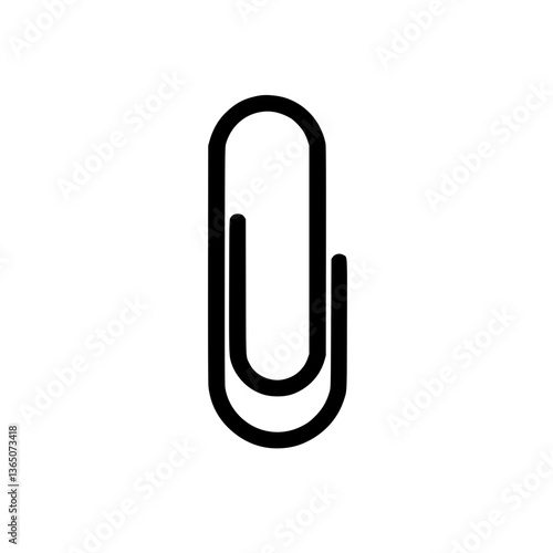 Simple paper clip illustration against a backdrop symbolizing organization and office stationery A classic tool for document management