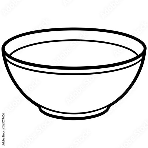 vector illustration of a bowl on white background