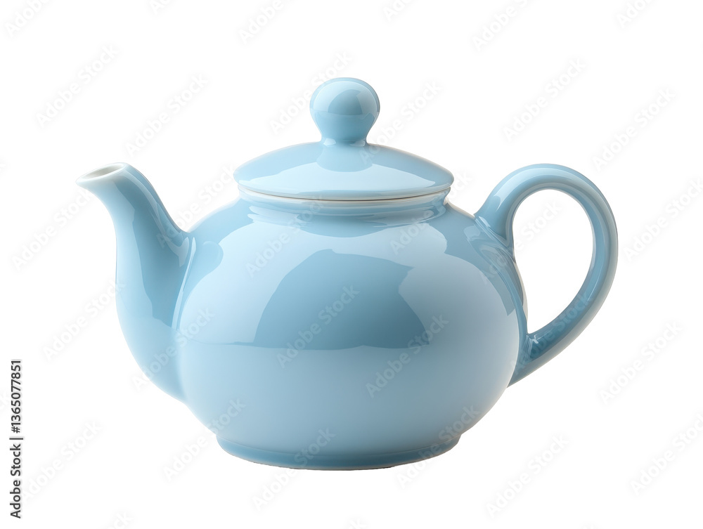 Isolated Light Blue Teapot Isolated Light Blue Teapot