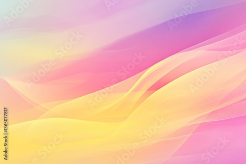 Wallpaper Mural Soft overlapping and flowing pastel color gradients in an abstract pattern Torontodigital.ca