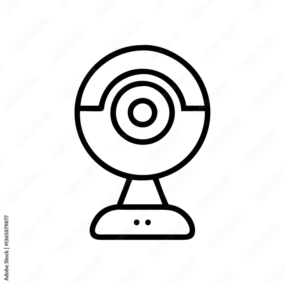Webcam icon designed in a minimalist style Webcam icon designed in a minimalist style