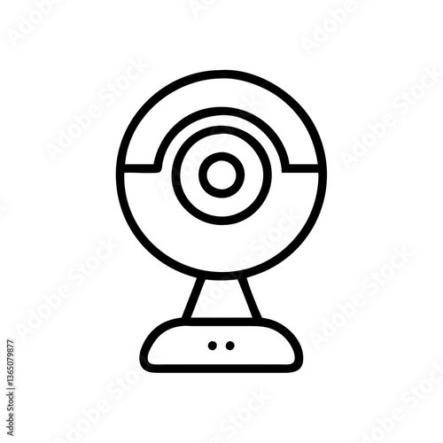 Webcam icon designed in a minimalist style  