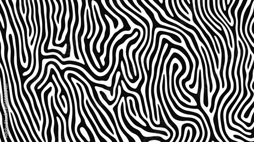 Monochrome Curvilinear Pattern