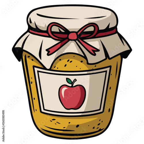 Homemade apple jam