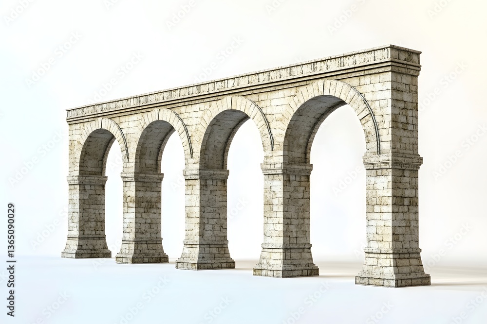 Detailed Roman Aqueduct Model for Architecture Enthusiasts Detailed Roman Aqueduct Model for Architecture Enthusiasts