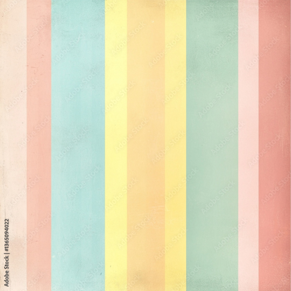 pastel stripes in light yellow, blue, rose poster pastel stripes in light yellow, blue, rose poster
