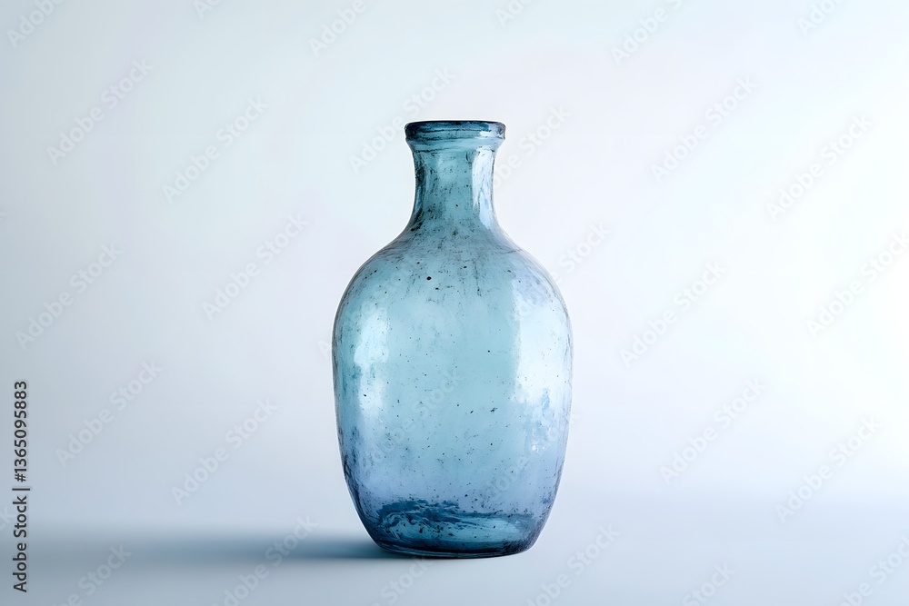 Ancient Roman Glass Bottle with Elegant Design Ancient Roman Glass Bottle with Elegant Design