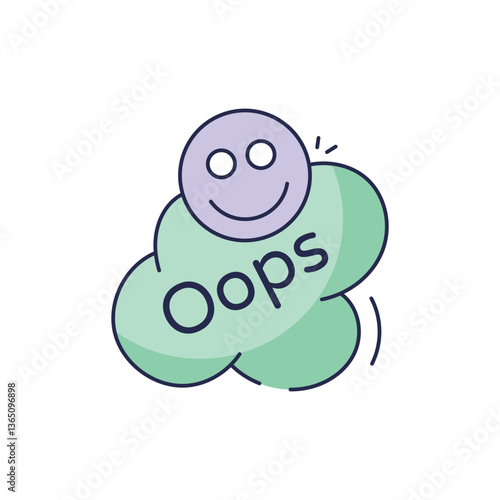 Oops Icon vector