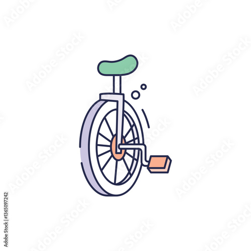 Unicycles Icon vector