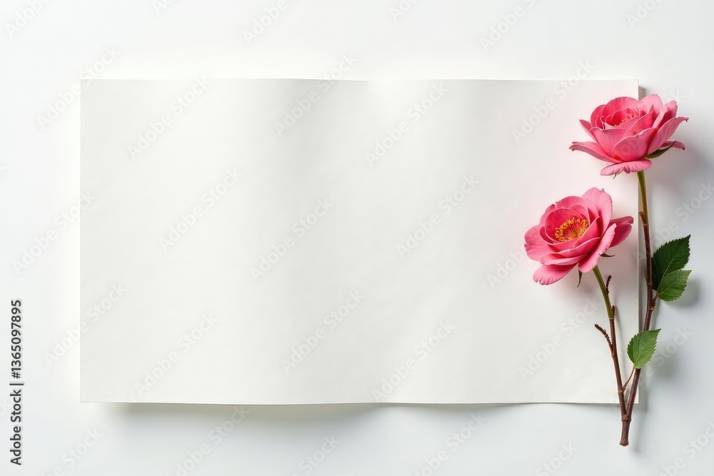 Fototapeta premium Delicate, textured flap against stark white backdrop Details highlighted , fabric, organic, minimal