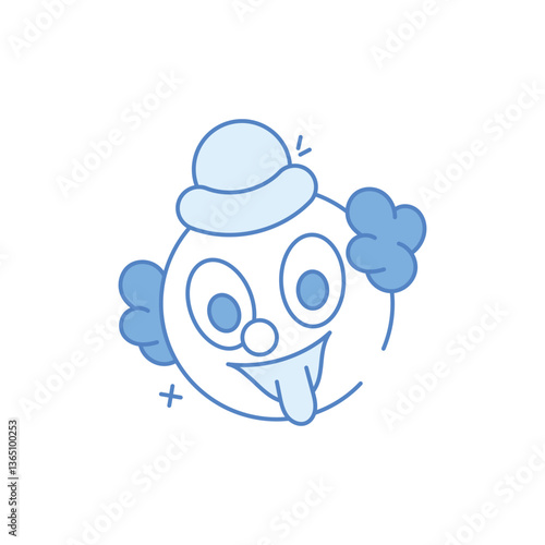 Clown Smile Icon vector
