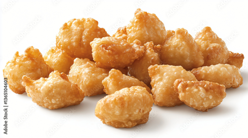 Golden Bites: A close-up shot captures a pile of delectable, golden-brown fried food, offering a tantalizing glimpse of a comforting meal or snack. Golden Bites: A close-up shot captures a pile of delectable, golden-brown fried food, offering a tantalizing glimpse of a comforting meal or snack.