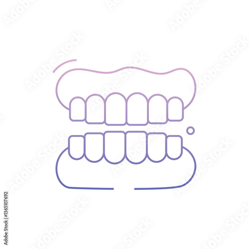 Denture Icon vector