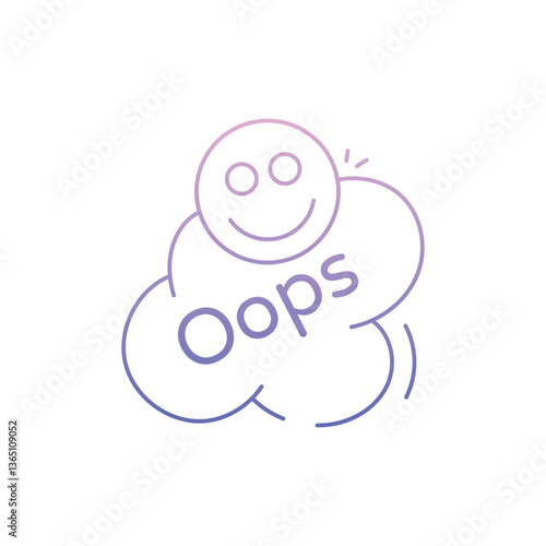 Oops Icon vector