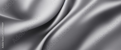 Gray color silk fabric Abstract background