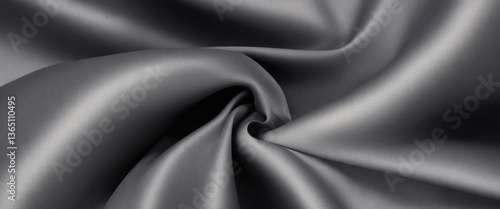 Gray color silk fabric Abstract background