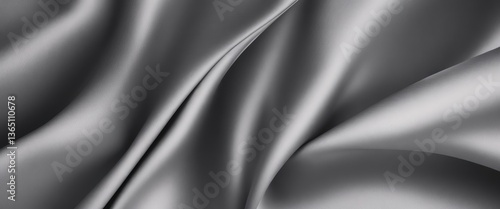 Gray color silk fabric Abstract background