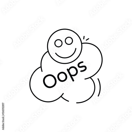 Oops Icon vector