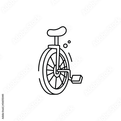 Unicycles Icon vector