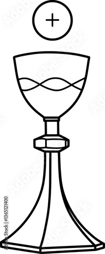 Sacred Host and Chalice Illustration