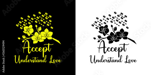 Accept understand love - digital high quality print ready cut file