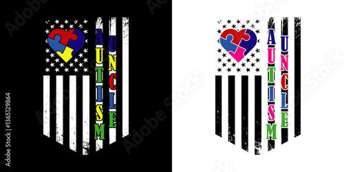 Autism uncle - digital high quality print ready cut file