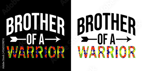 Brother of a warrior - digital high quality print ready cut file