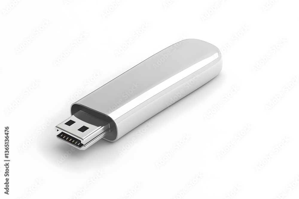 Realistic USB Flash Drive Render