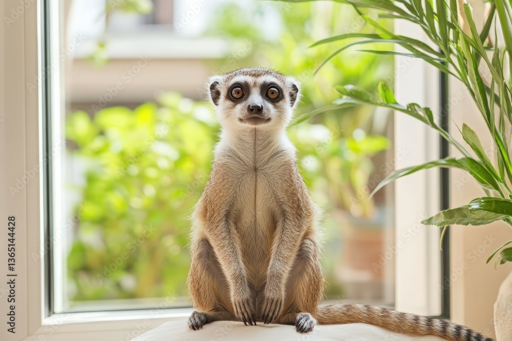 Fototapeta premium Close-up of a camel in the desert with a golden sunset.. Beautiful simple AI generated image