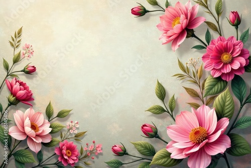 Subtle floral tapestry, muted tones, soft design, rose, craft, fabric