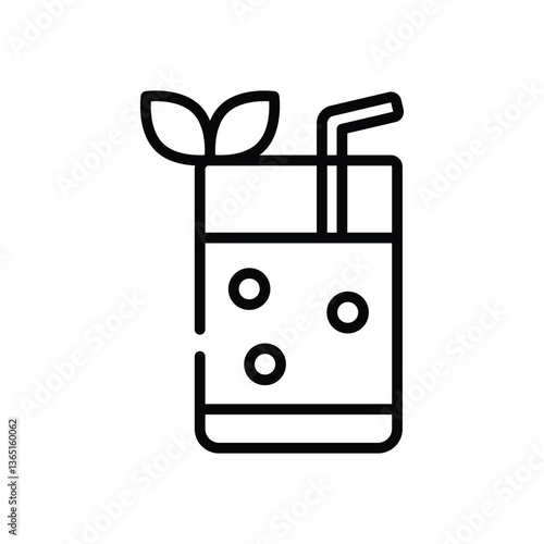 Mint Julep icon vector