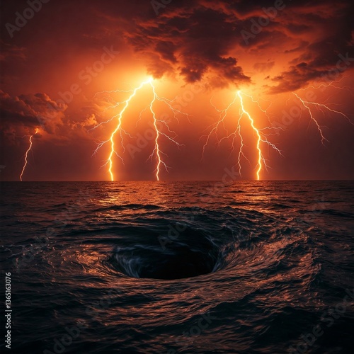 sunset over the sea