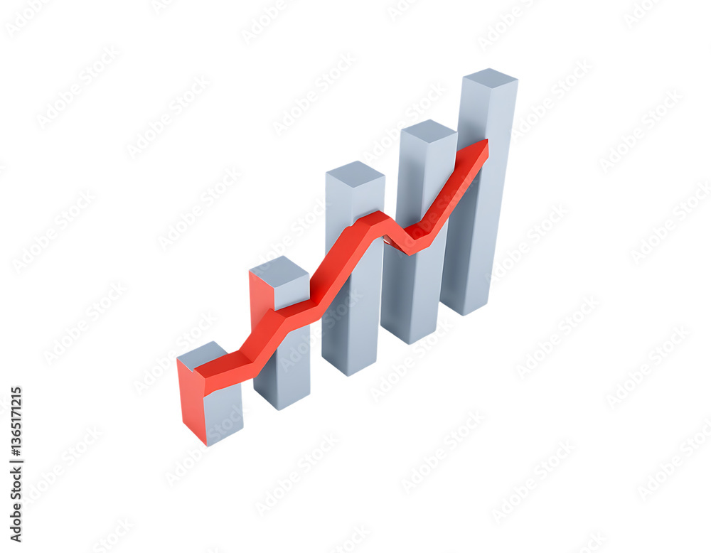 Financial Growth Chart Showing Success Financial Growth Chart Showing Success