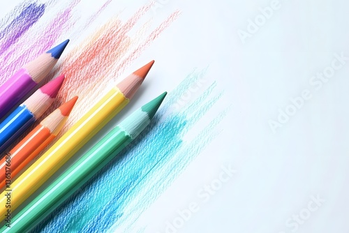 Realistic Whiteboard with Markers Render