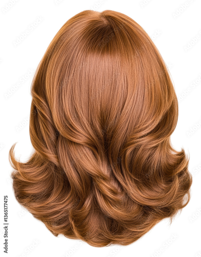 Fototapeta premium Salon techniques for medium length hair indoor beauty tips cut out