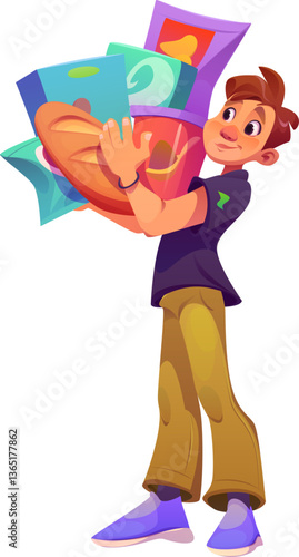 Man Shopping in Market