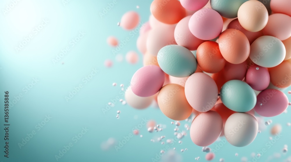 This vibrant collection of pastel Easter eggs captures the essence of spring celebrations, showcasing an array of colors and textures that evoke joy and festivity. This vibrant collection of pastel Easter eggs captures the essence of spring celebrations, showcasing an array of colors and textures that evoke joy and festivity.