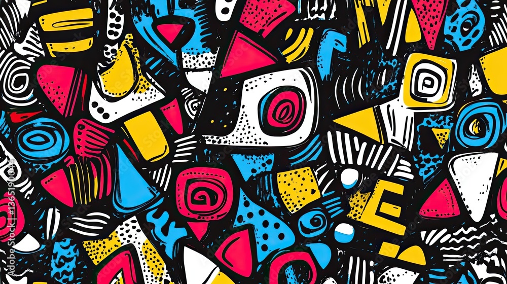 Obraz premium Colorful Organic Shapes