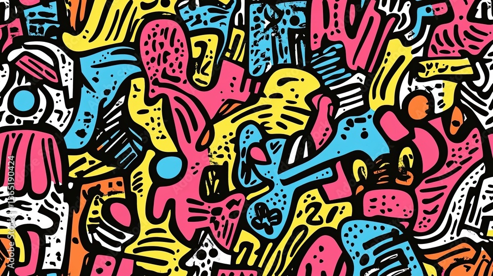 Obraz premium Colorful Organic Shapes