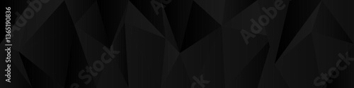 Abstract geometric pattern in black and gray tones for modern background design.