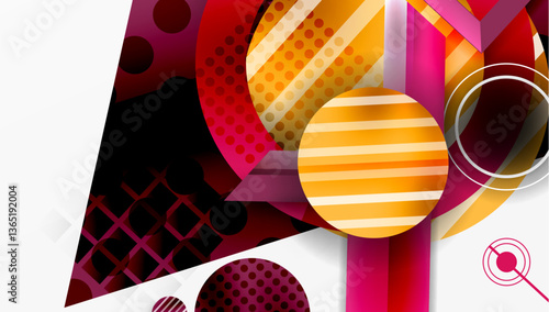 Dynamic complex geometric abstract background