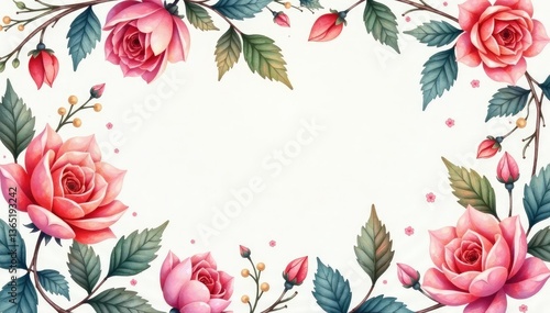 Subtle watercolor floral pattern loops endlessly , serenity, pastel