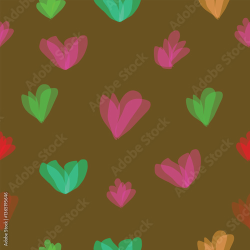 seamless pattern of colorful love 