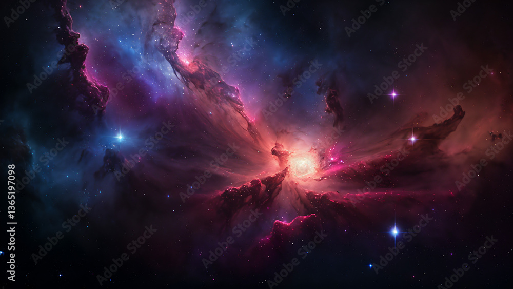 Fototapeta premium space galaxy background