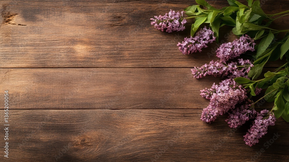 A stunning image of lilac flowers on a rustic wooden surface, showcasing the beautiful colors and natural beauty of lilacs, perfect for floral-themed projects. A stunning image of lilac flowers on a rustic wooden surface, showcasing the beautiful colors and natural beauty of lilacs, perfect for floral-themed projects.