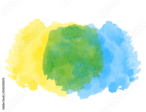 洗練された水彩風ベクターテクスチャ・カラフル
